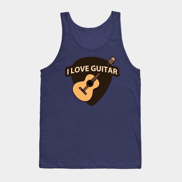 I Love Guitar Tank Top by tatzkirosales-shirt-store